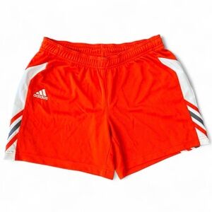 Boys Orange Adidas Athletic 
Workout Shorts Size Medium